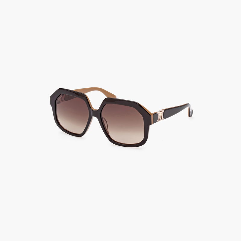 MaxMara Women Brown Lens Square Sunglasses - Image 1